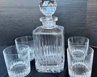 Royal Gallery Collections Whiskey Decanter * 4 Old Fashion Glasses * Original Box *
