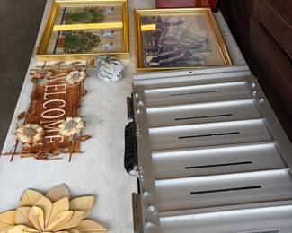 Portable, folding aluminum wheelchair or mobility scooter ramp.
