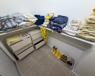 Towels. Sheets. Shoes.