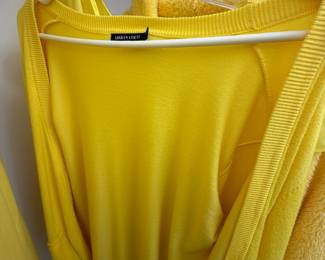 Urban Coco women's yellow cotton cardigan