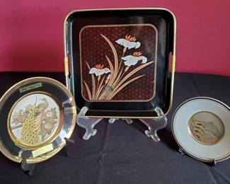 AR124Art Of Chokin Decorative Plates And More