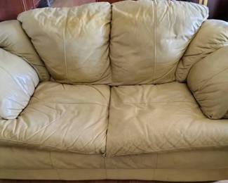 AR117Modern Leather Love Seat