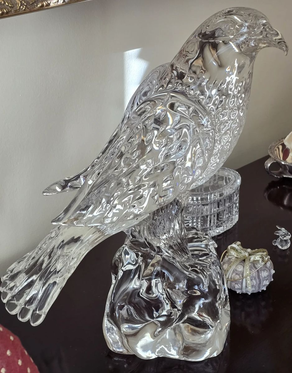 ELIO RAFFAELI signed MURANO ART GLASS BIRD of PREY 
