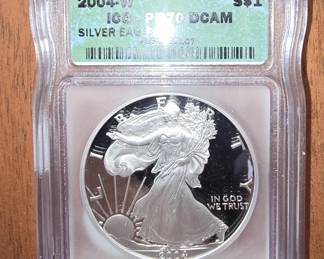 2004 SILVER EAGLE PR70