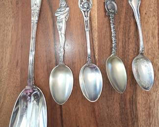 STERLING SILVER SOUVENIR SPOONS