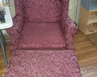 Rowe Furniture Chair With Ottoman 