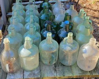 Lots Of Wine Jugs .Great For Penny's Or Any Spare Change