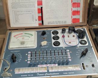 1955 Superior Instruments TV -12 ConductanceTrans Tube Tester (Sold As Is)