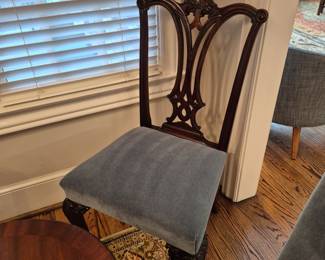 Velvet Upholstered Dining Chairs