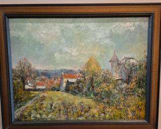 "Franconville" oil by Vollet