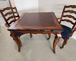 Reversible Game Table--with checkers and backgammon