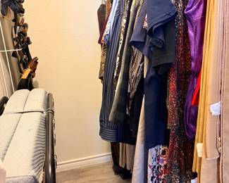 Clothes & roll away bed