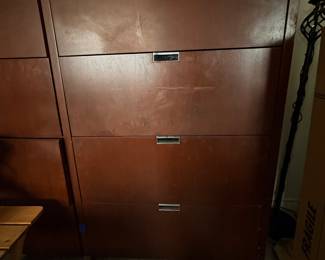 Wood file cabinets