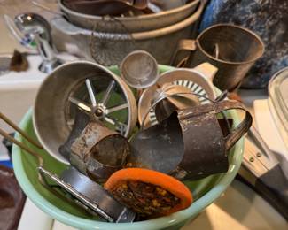 Vintage kitchen utensils 