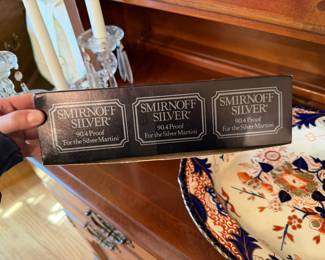 1972 Smirnoff Silver Vodka advertising boxed matches