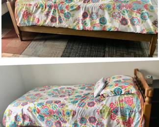 PRE-SALE ITEM - The Williams Furniture Corporation Matching Twin Beds are 77 inches Long x 43 inches Wide and the headboard is 34 1/2 inchesTall $125 Each Located Upstairs. 