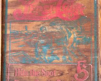 Antique Pepsi Cola wood box 