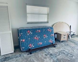 Several dressers, nightstands and headboards in mix and match light wood tones! Two queen beds, two twin beds.
