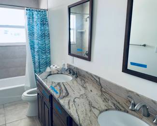 Beautiful marble vanities with kohler sinks