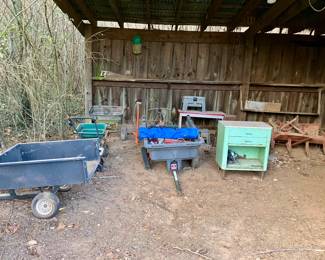 Dump trailers, lawn spreaders