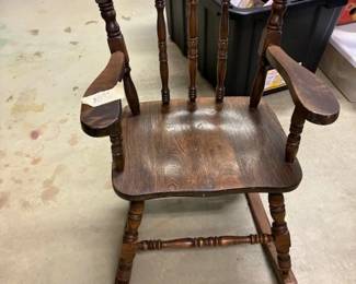 Childs Solid Wood Rocker