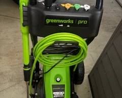 Front Shot of Pressure Washer -- all new with accessories