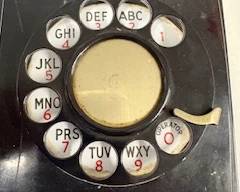 Antique phone - rotary dial