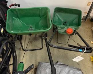 Different size seed / fertilizer carts