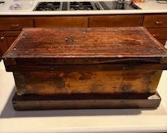 Antique Tool Box - used in early 1900"s for on sight jobs and protection of personal tools