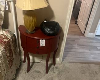 Half round side table