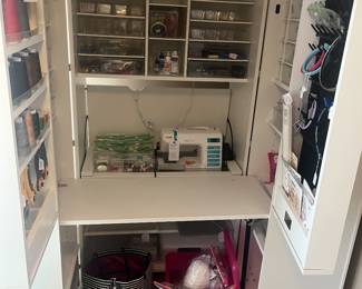Craft or sewing armoire