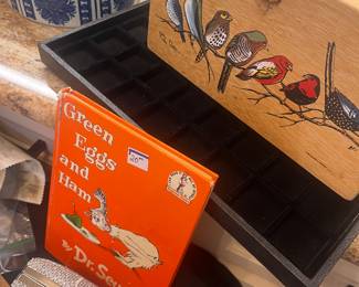 Child’s book and evening bag