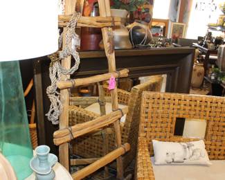 Blanket ladder cool green lamp with shade 50% off