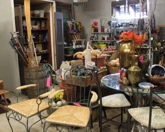Chairs Barrels Glass top Table and chairs 50% off of all