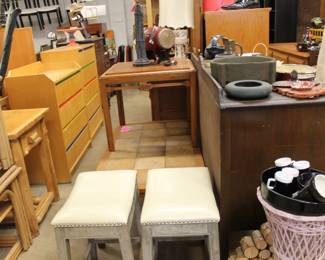 Unique benches matching matching dressers Tables Tile top Coffee table all 50% off