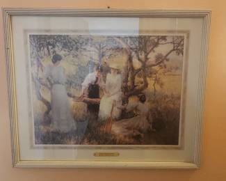 The Engagement Ring by Robert William Vonnoh - Framed Print