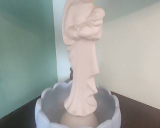 Madonna and Child Figurine with Basin - Haeger Pottery