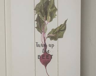 Turn Up the Beet Pallet Wood Sign