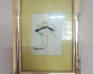 Henri de Toulouse-Lautrec "La Femme au Chapeau" Lithograph