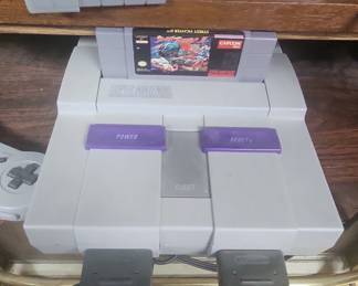 Super Nintendo Entertainment System (SNES) with Street Fighter II