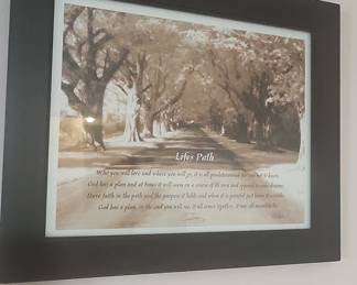 Framed "Life's Path" Inspirational Print by Bonnie Mohr