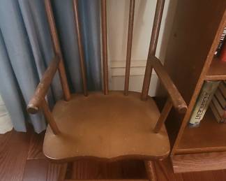 Child's Wooden Rocking Chair