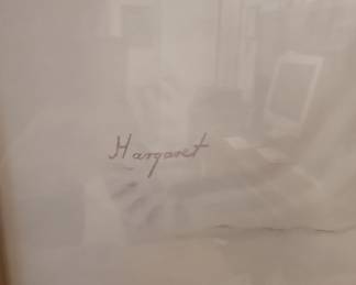 Pencil Drawing of a Young Woman by Margaret Keane