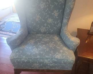 Floral Wingback Armchair 