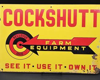 Vintage Metal Ad. Sign- Cockshutt Farm Equipment