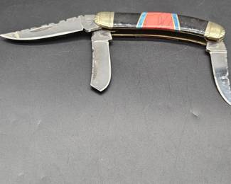 Vintage Quicksilver 3-Blade Folding Pocket Knife