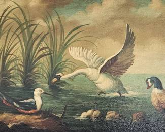 The White Swan (Original by Ira Monte) Canvas Art