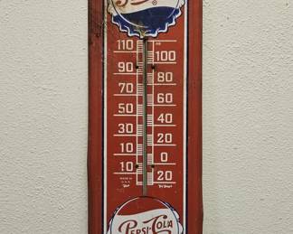 Vintage Pepsi Thermometer is Heavy Metal