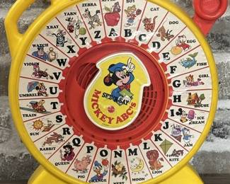 Yellow & Red Mattel See & Say - Mickey's ABCs