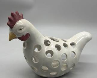 Ceramic Chicken Tealight Candle Holder